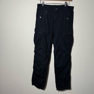 Armani Exchange Black Cargo Pants size 30x32